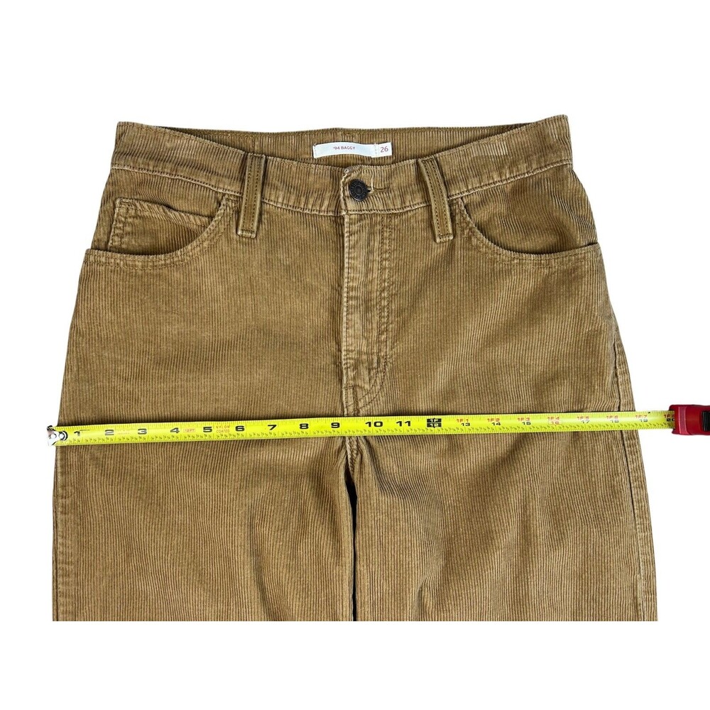 Levis Women's '94 Baggy Mid-Rise Corduroy Jeans Camel  Size 26  Boho Skater - Picture 6 of 15